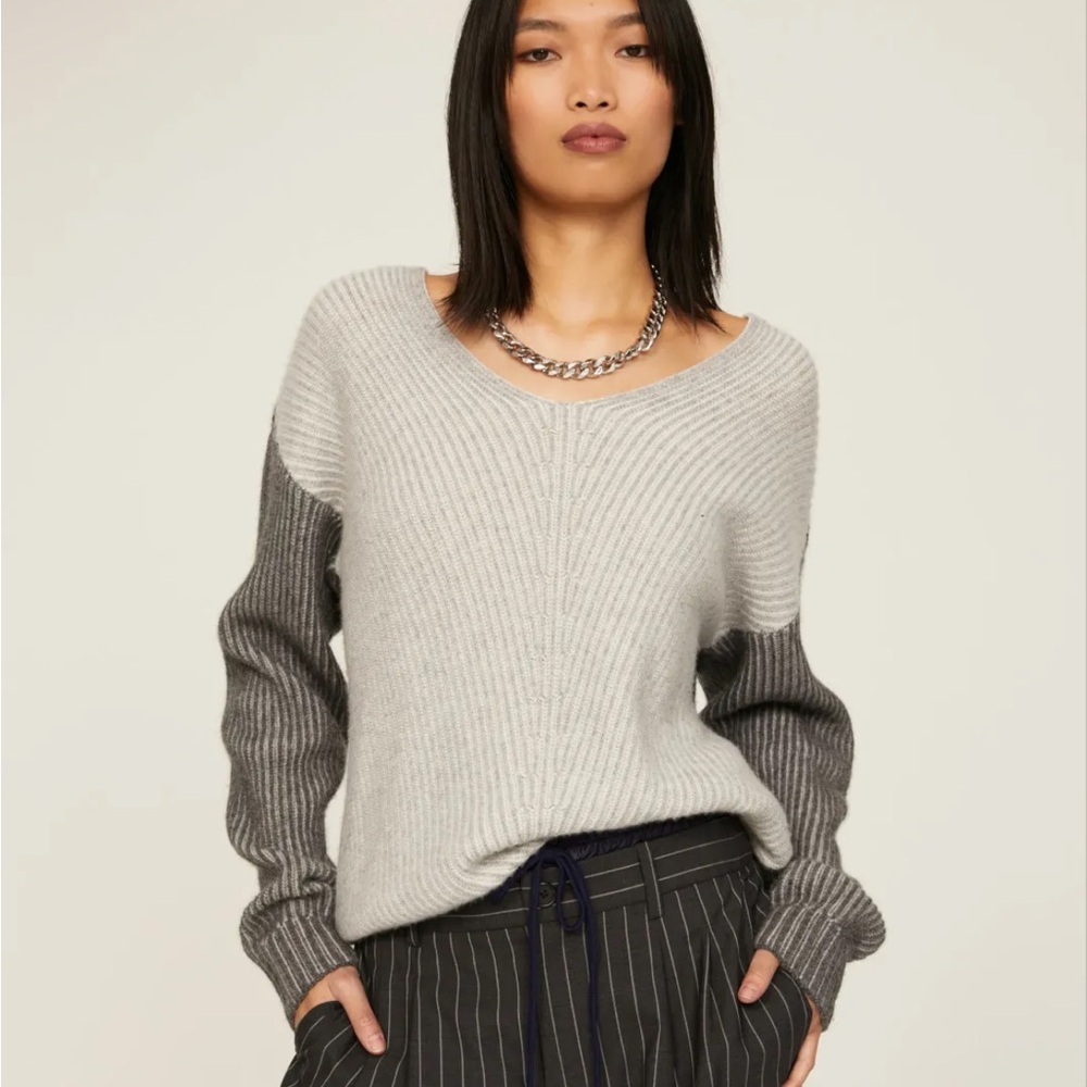 NAADAM Grey Fisherman Sweater